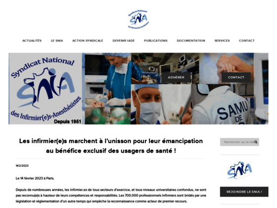 Photo image Syndicat national des infirmiers anesthesistes (SNIA)