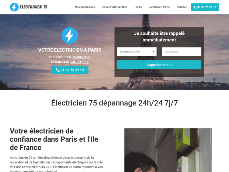 Électricien Paris résout vos pannes d'électricité