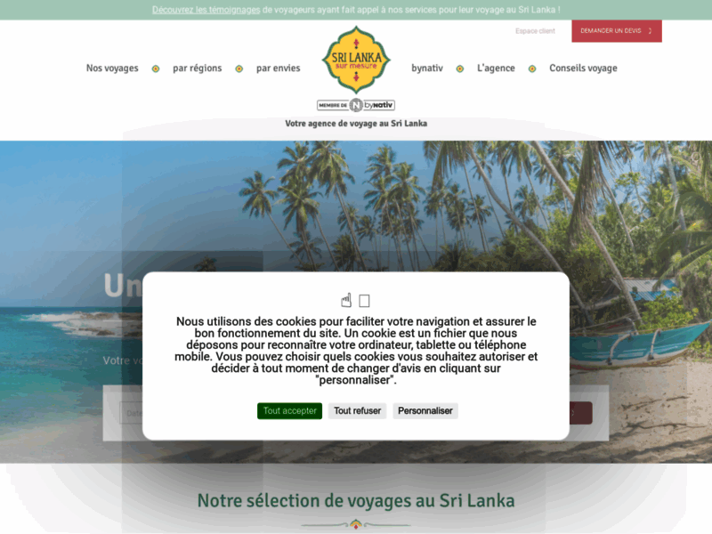 Agence de voyage au Sri Lanka