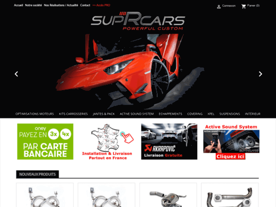 SupRcars, vente en ligne de boitier additionnel