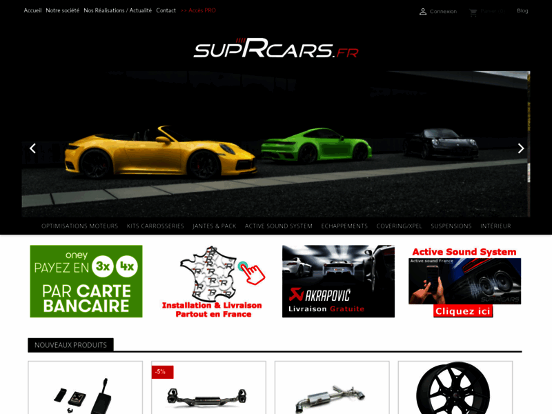 SupRcars, vente en ligne de boitier additionnel