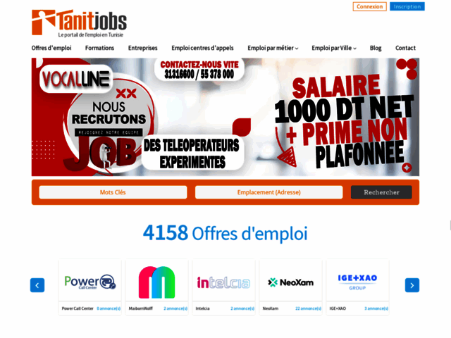 Tanitjobs.com: Travail Tunisie