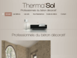 Thermasol - revètement décoratif - béton coloré - traitement sols Nîmes Gard 30 