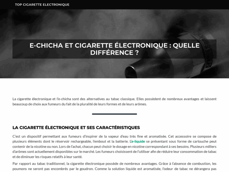 Top Cigarette électronique - L'actualité e-cig