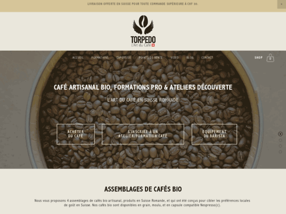 Torpedo : Expert en café bio, en formation barista & latte art
