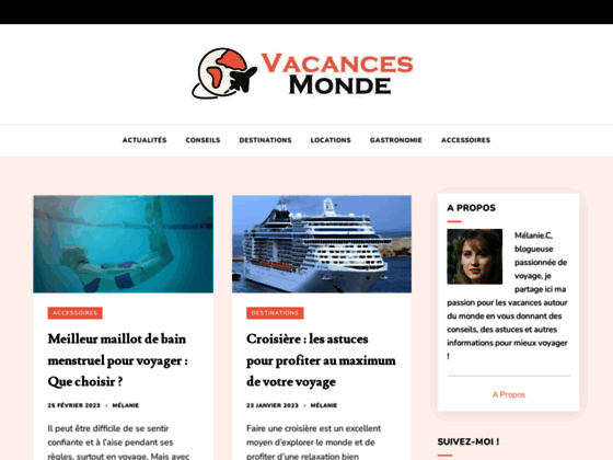 Vacances Monde, blog de voyage et de tourisme