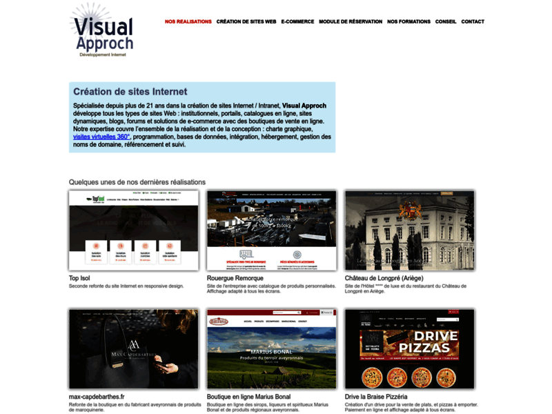 Visual Approch Création sites Internet Rodez