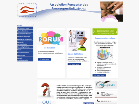 Photo image Association Francaise des  Amblyopes Unilateraux (AFAU)