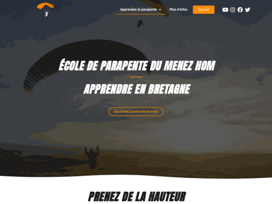 Photo image Parapente et delta en Bretagne : apprendre le parapente et le delta