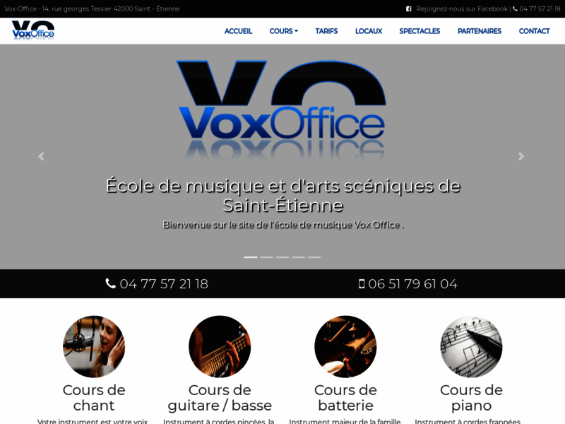 Vox Office : école de musique de saint étienne