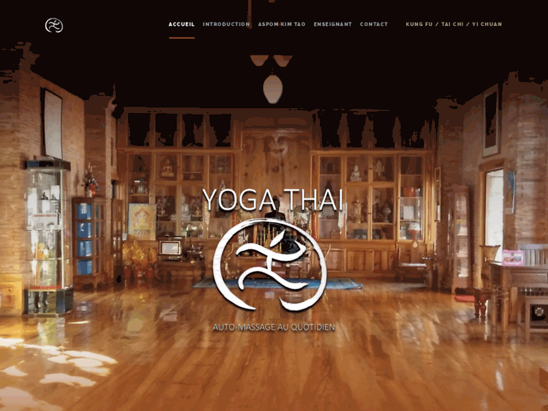 Screenshot du site : YOGA THAI Bordeaux
