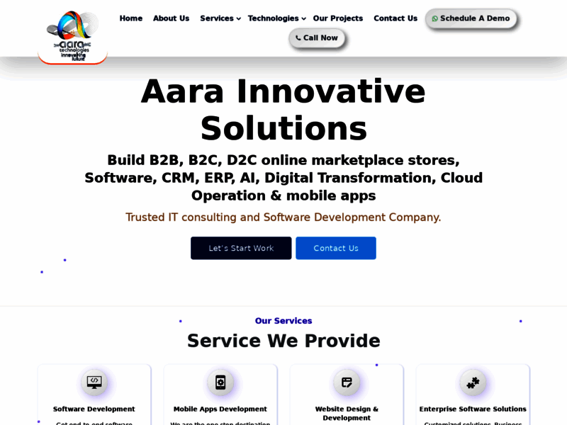 Website's screenshot : Mobile app development company