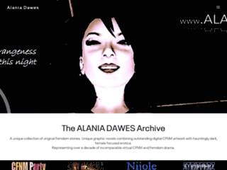 Site thumbnail : Alania Dawes | Femdom Author & Graphic Artist