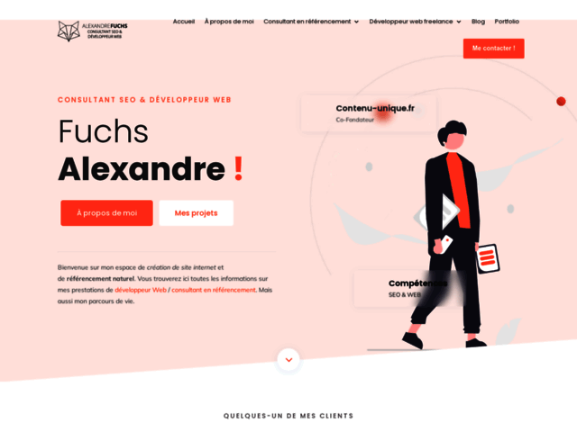 Création de site internet par Alexandre Fuchs Web-Développeur