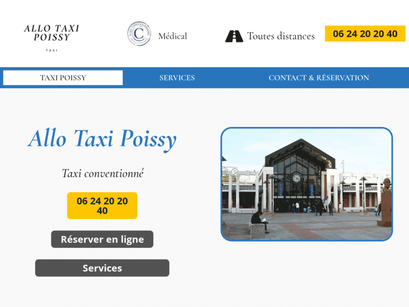 Taxi conventionné à Poissy