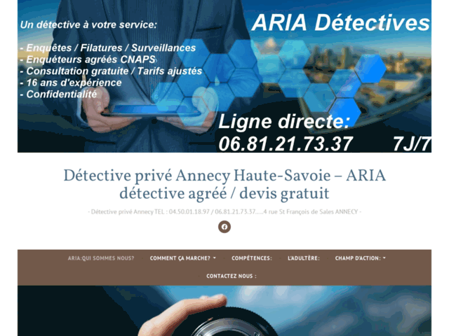 Détective privé Annecy Haute-Savoie – ARIA