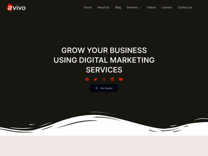 Site screenshot : Digital Marketing services in hydearabad