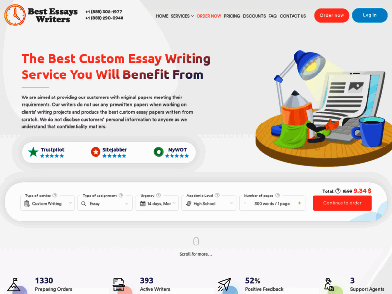 Site screenshot : Best-Essays-Writers.com
