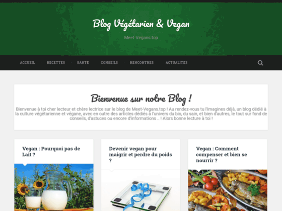 Le blog de référence dédié aux végétariens et végans