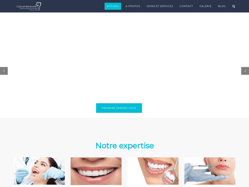 Screenshot du site : Cabinet Dentaire Benbrahim