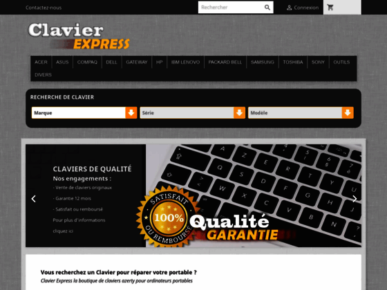 La boutique de claviers pour portables - Clavier Express