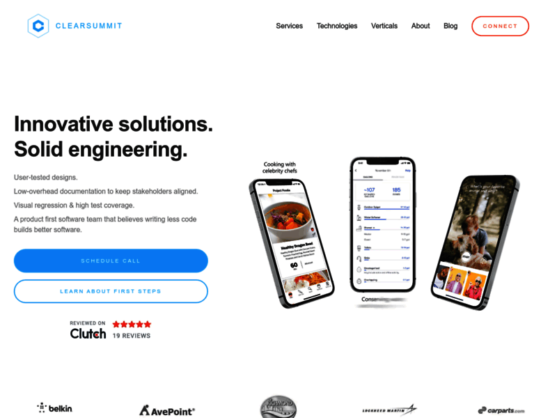 Site screenshot : ClearSummit: A Software Development Company