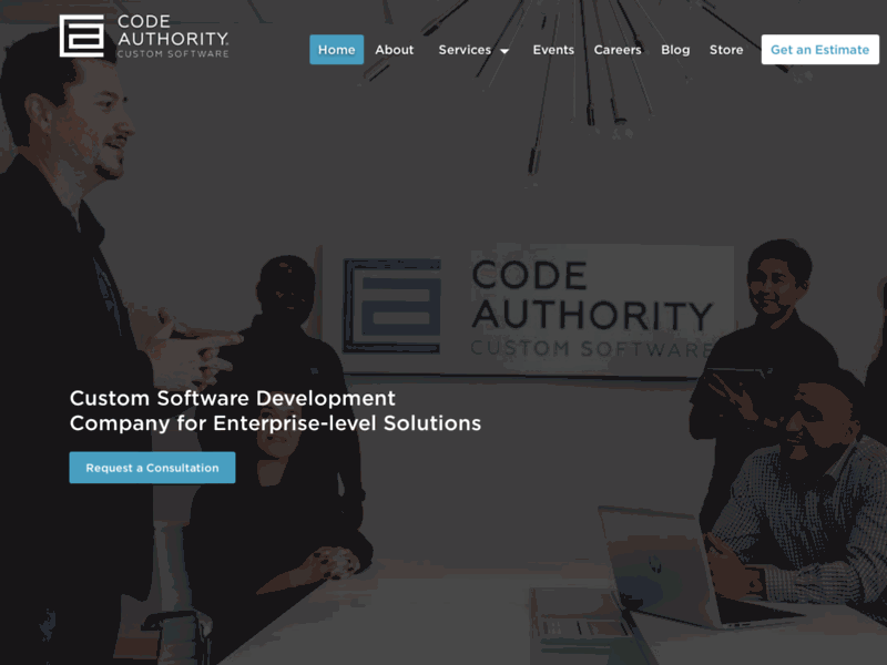 Site screenshot : Code Authority Hosuton