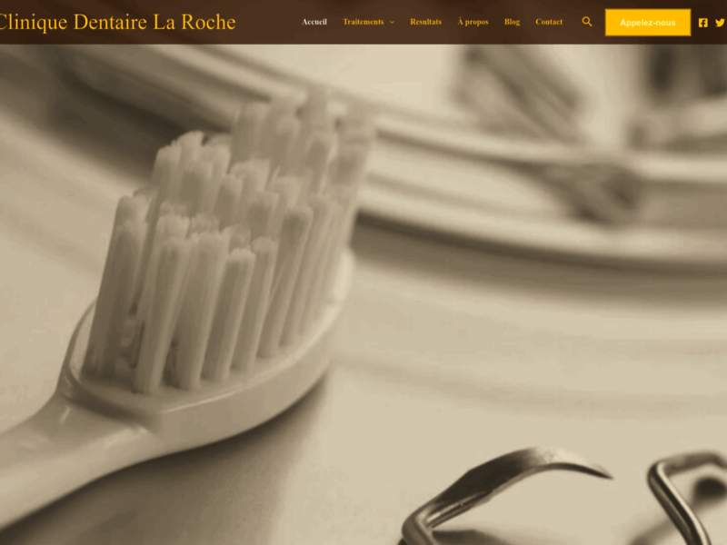 Screenshot du site : Dentiste Casablanca