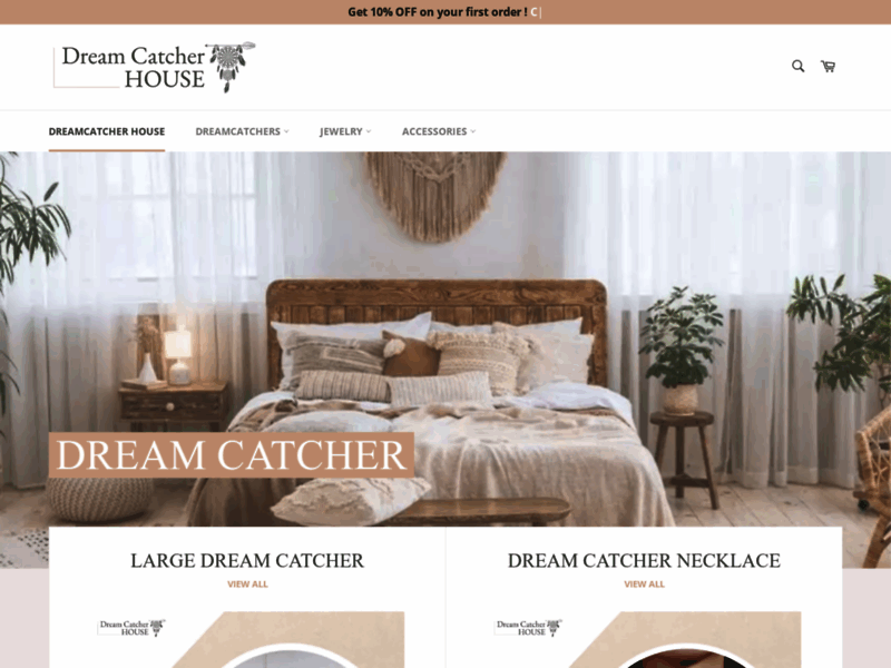 Screenshot du site : Authentic Dream Catcher