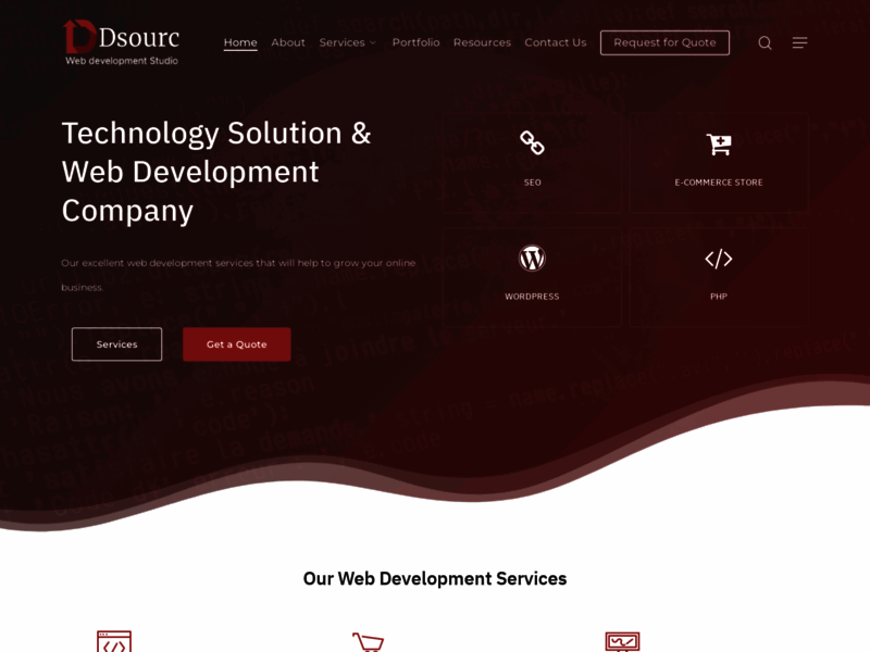 Screenshot du site : Web Development Company in Mumbai