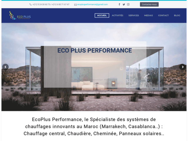 Eco Plus Performance, design, écologie et efficacité pour votre chauffage au Maroc