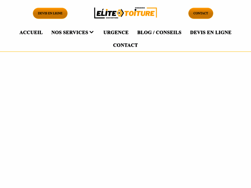 Screenshot du site : Elite toiture couvreur à Grenoble