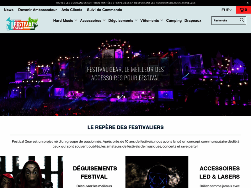 Screenshot du site : https://festival-gear.fr