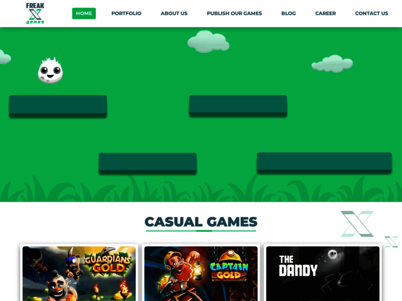 Site screenshot : Freak X Apps - HTML5 Game Development Company