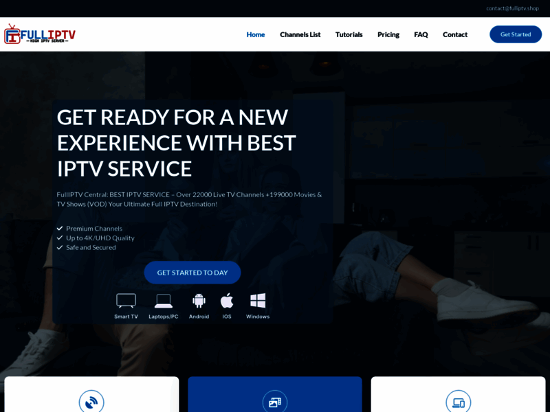 Site screenshot : FULLIPTV : Best iptv service