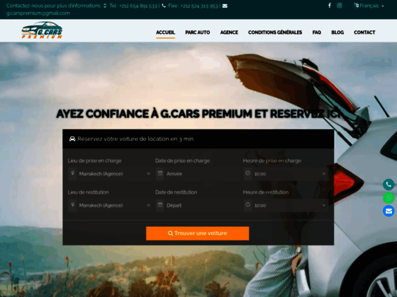 G Cars Premium : Location Voiture Marrakech de Luxe & Confortable