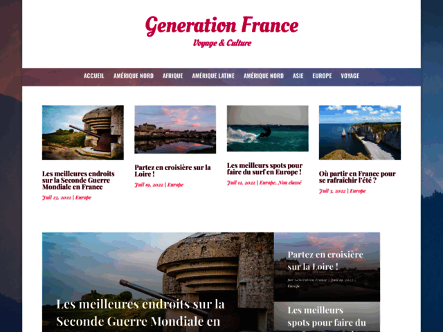 Generation France, site de voyage