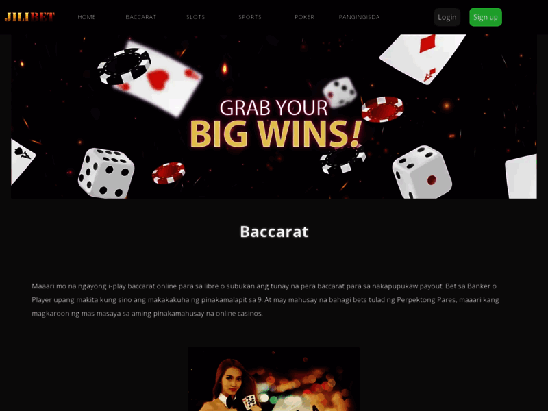 Website's screenshot : JILIBET - Ang Pinakamahusay na Casino Games & jack