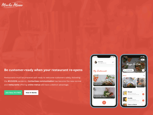 Mucho menu : Votre menu en ligne gratuit