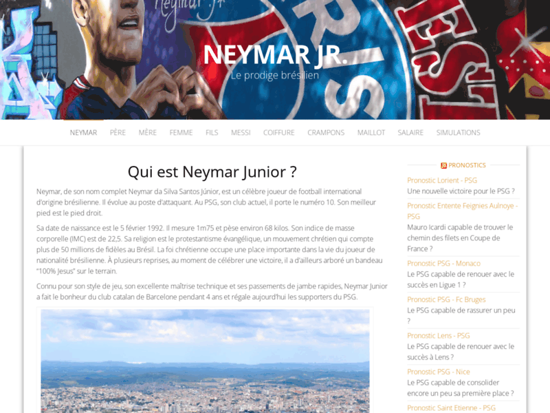 Informations portant sur Neymar Junior