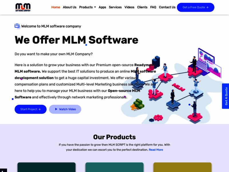 Site screenshot : PHP MLM Software