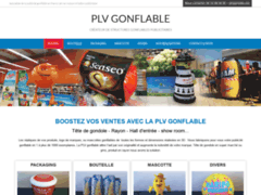 PLV gonflable : packaging, bouteille géant de vos produits