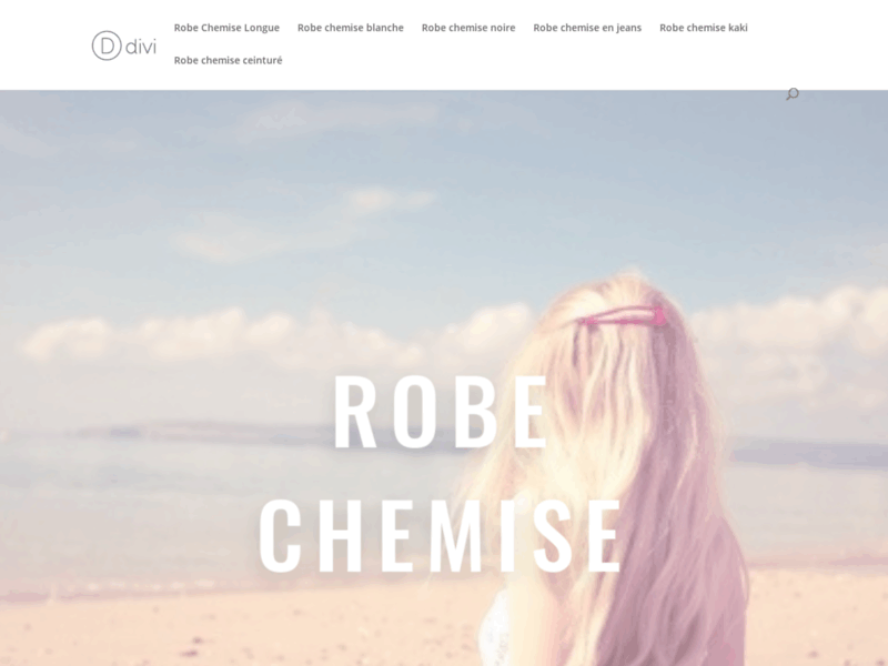 Screenshot du site : Robe chemise