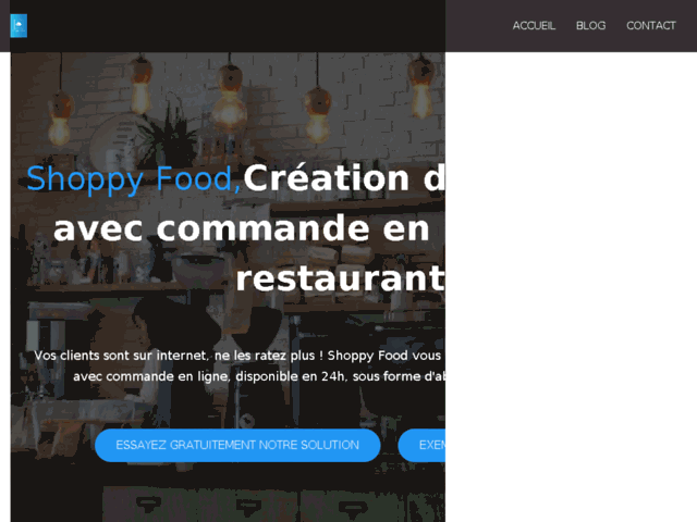 ShopyFood, creation de sites internet avec commande en ligne pour restaurant