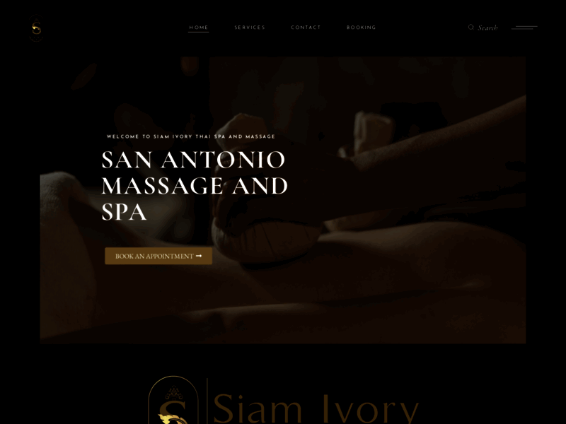 Site screenshot : massage and spa san antonio