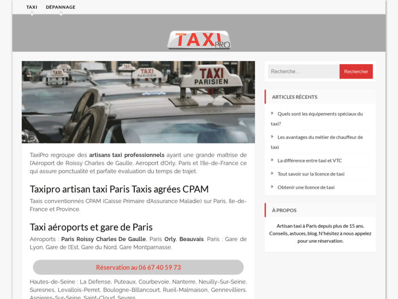 Blog dédié aux taxis