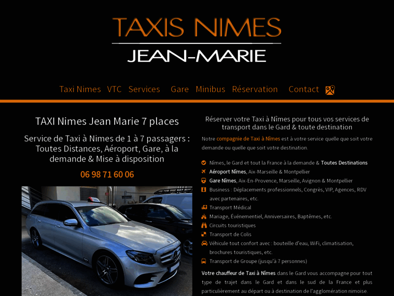 Taxi Nîmes Jean-Marie de 1 à 9 places