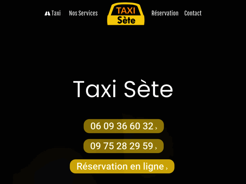Taxi Sète aux tarifs conventionnés