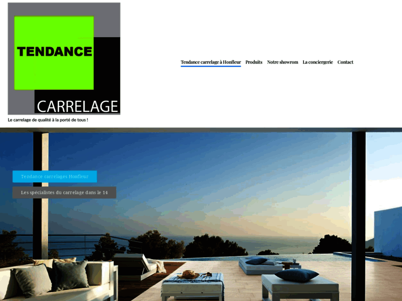 Screenshot du site : Carrelage sur Deauville