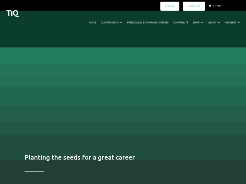 Screenshot du site : Get ahead in your personal and career development.